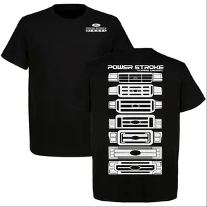 Ford Powerstroke Evolution T-shirt, Car Engine Enthusiast Shirt, Perfect For Truck & Car Lovers, Full Size, Full Color