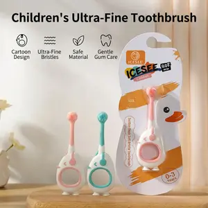 ICESEE Cartoon Themed Children's Toothbrush with Ultra-Fine Bristle, Tooth-Protecting for Baby, Resistant to Shedding and Fraying, Non-Slip and Easy to Grip, Maximum Cleaning Power