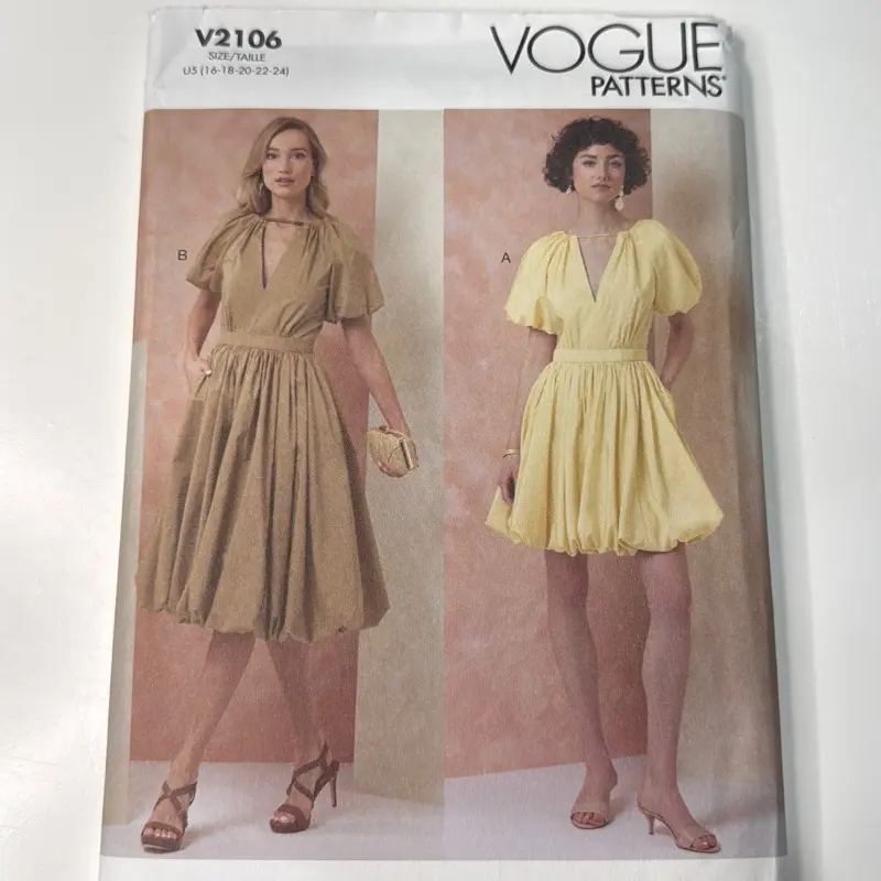 Vogue 2106 sizes 16-24 sewing patterns