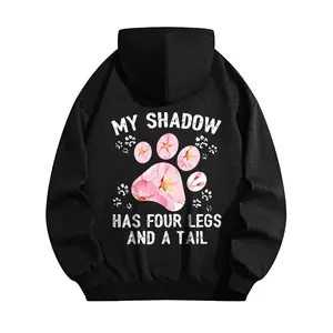 Loose Hoodie,  Women's Trendy Casual Hoodie, Black Oversized Hoodie, Knit Fabric,Outerwear for Cosplay & Everyday Outfits,Adult Sweatshirts Suitable for Spring, Autumn,Hooded Fall/Winter