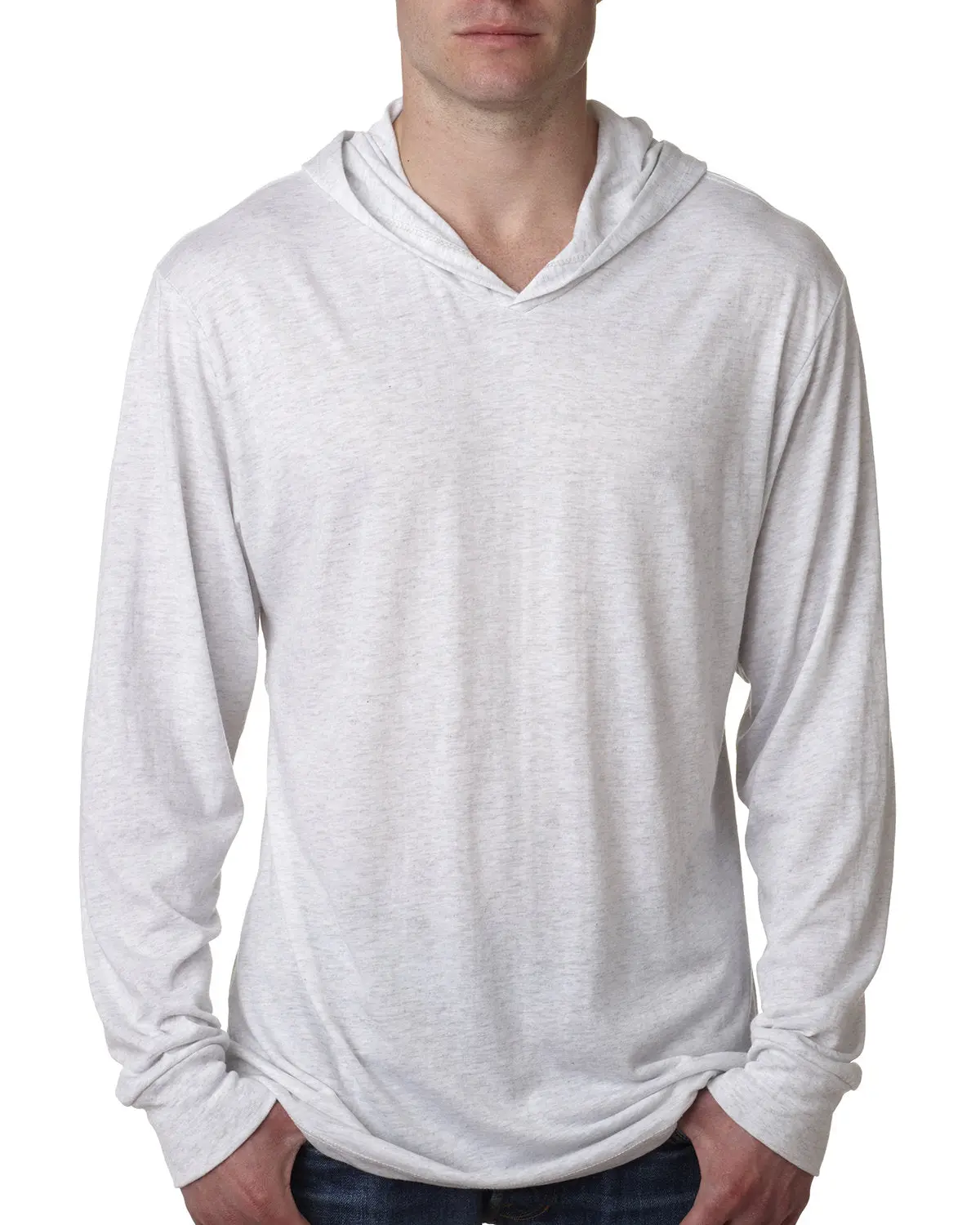 Next Level 6021 Triblend Hooded Long Sleeve Pullover