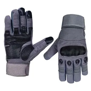 Motorcycle Gloves for Men, Touchscreen Cycling Gloves with Hard Knuckle for Outdoor Sport (Tac-Grey)