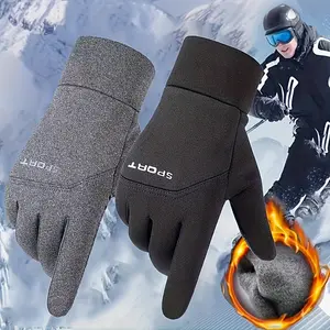 Winter Outdoor Insulated Gloves for Men, Waterproof Touchscreen Gloves for Sports Cycling Skiing, Keep Hands Warm