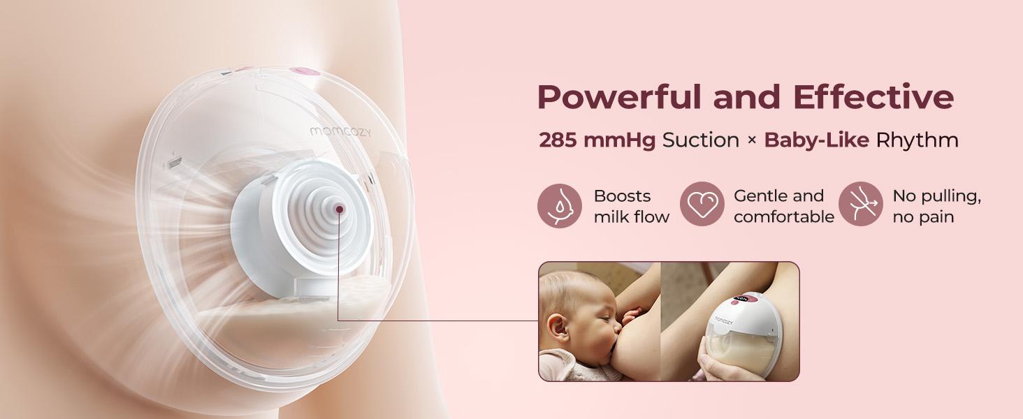 Momcozy KleanPal Pro Baby Bottle Washer BS03 & Momcozy Breast Pump Hands Free M5 Cozy Red 2 Count