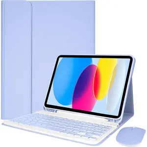 Keyboard Case for iPad 10th Generation 10.9 inch 2022 & iPad 11th Generation 11 inch 2025, Detachable  Keyboard Case with  Keyboard and  for ipad 10th/11th Gen