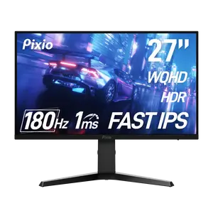 Pixio PX277 Prime Neo 27 inch 180Hz Refresh Rate QHD 1440p Resolution Fast IPS Panel 1ms GTG Response Time Gaming Monitor with Adaptive Sync and Fully Adjustable Stand