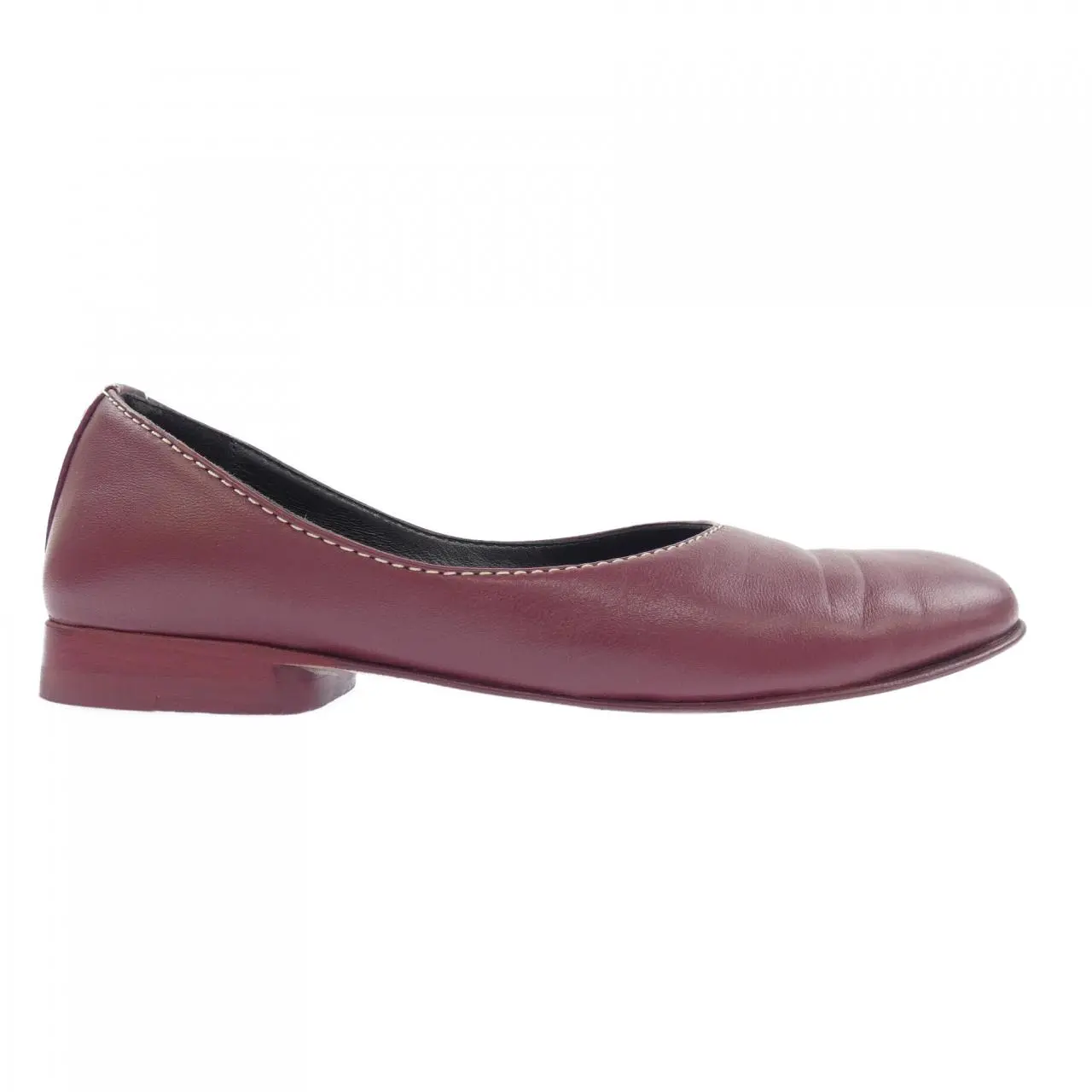 Pre-owned HERMÈS Lambskin Small Leather Goods Hermes Liz H Nappa Flat Shoes