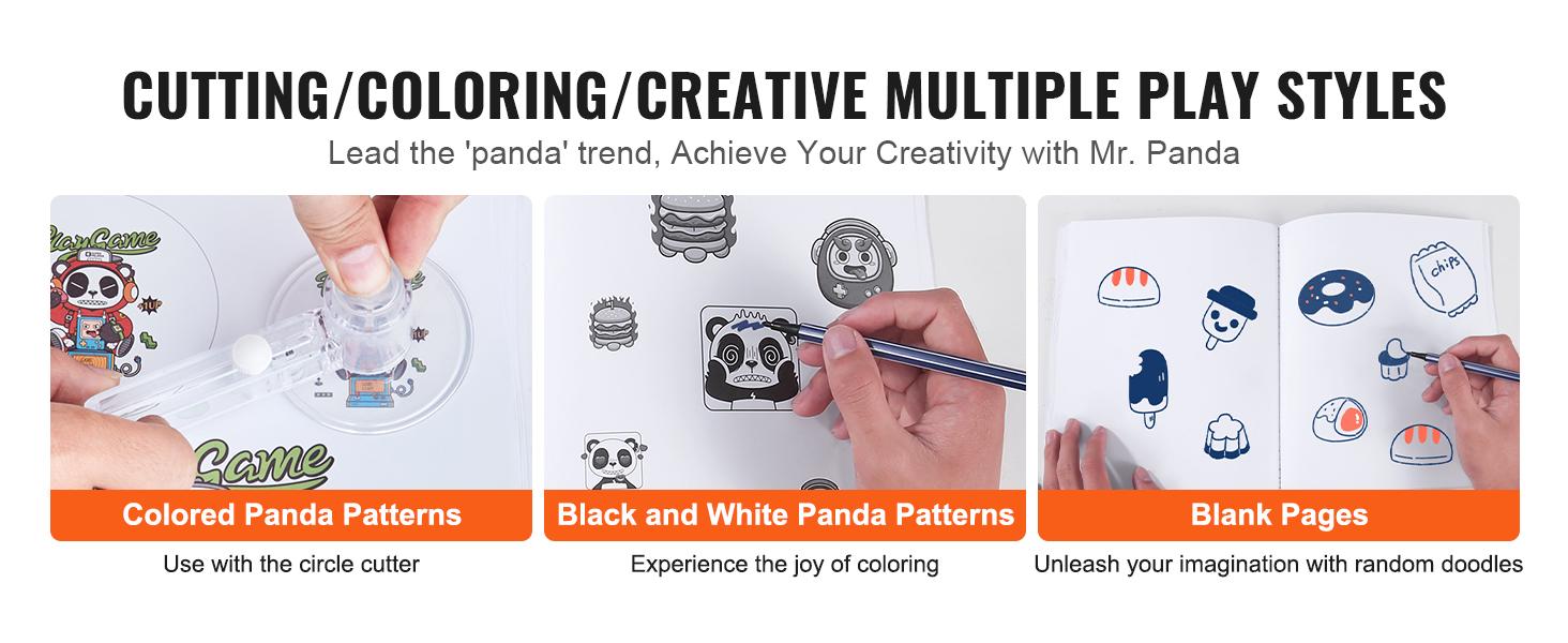 SucceBuy 3-IN-1 Button Maker Button Maker Machine with Panda Magic Book Ergonomic Arc Handle Punch Press Kit SucceBuy 3-IN-1 Button Maker Button Maker Machine with Panda Magic Book Ergonomic Arc Handle Punch Press Kit