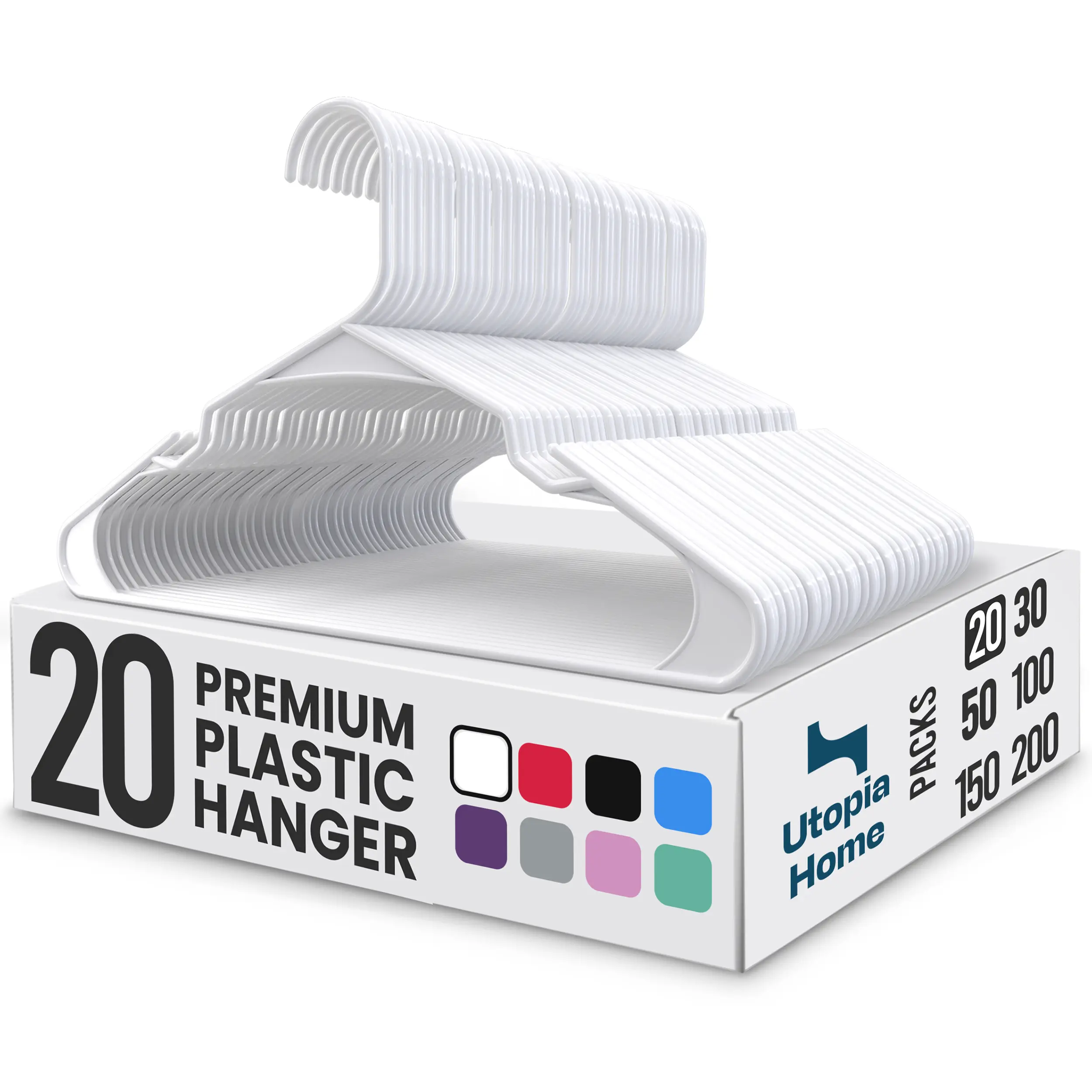 White Pack of 20 