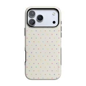 Casely iPhone 17 Pro Case | On the Dot | Rainbow Polka Dot | Bold Protective Design | Compatible with MagSafe