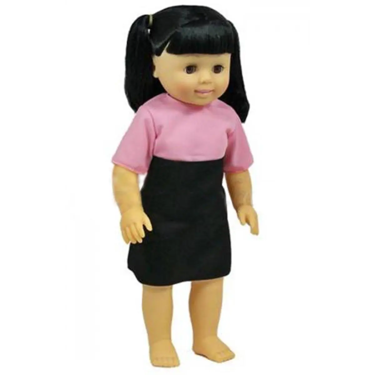 212 MAIN Asian-Inspired 16-in Poseable Girls' Full Vinyl Body Doll, Rooted Hair, Machine Washable Clothes, Everyday Use Kids' Toy