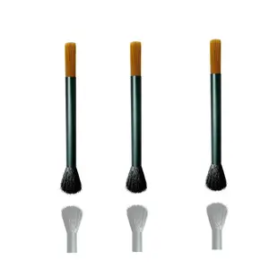 Professional Burr Grinder Brush Set, 3-Pack Coffee Cleaner Tools, Coffee Grinders, Dual-Head Design, Aluminum Handle, Ideal for Baristas & Home Use
