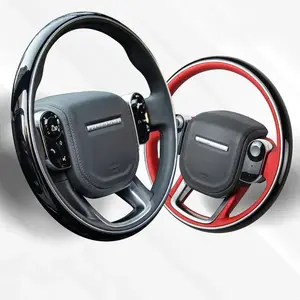 Hand-Crafted Lacquered Wooden Steering Wheel for Range Rover Sport and Evoque