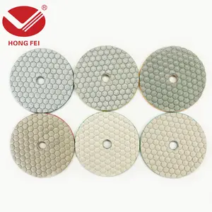 Diamond dry polishing pad set, diamond grinding discs, marble grinding discs, angle grinder discs for granite, marble, concrete, and stone materials; professional grinding tool set