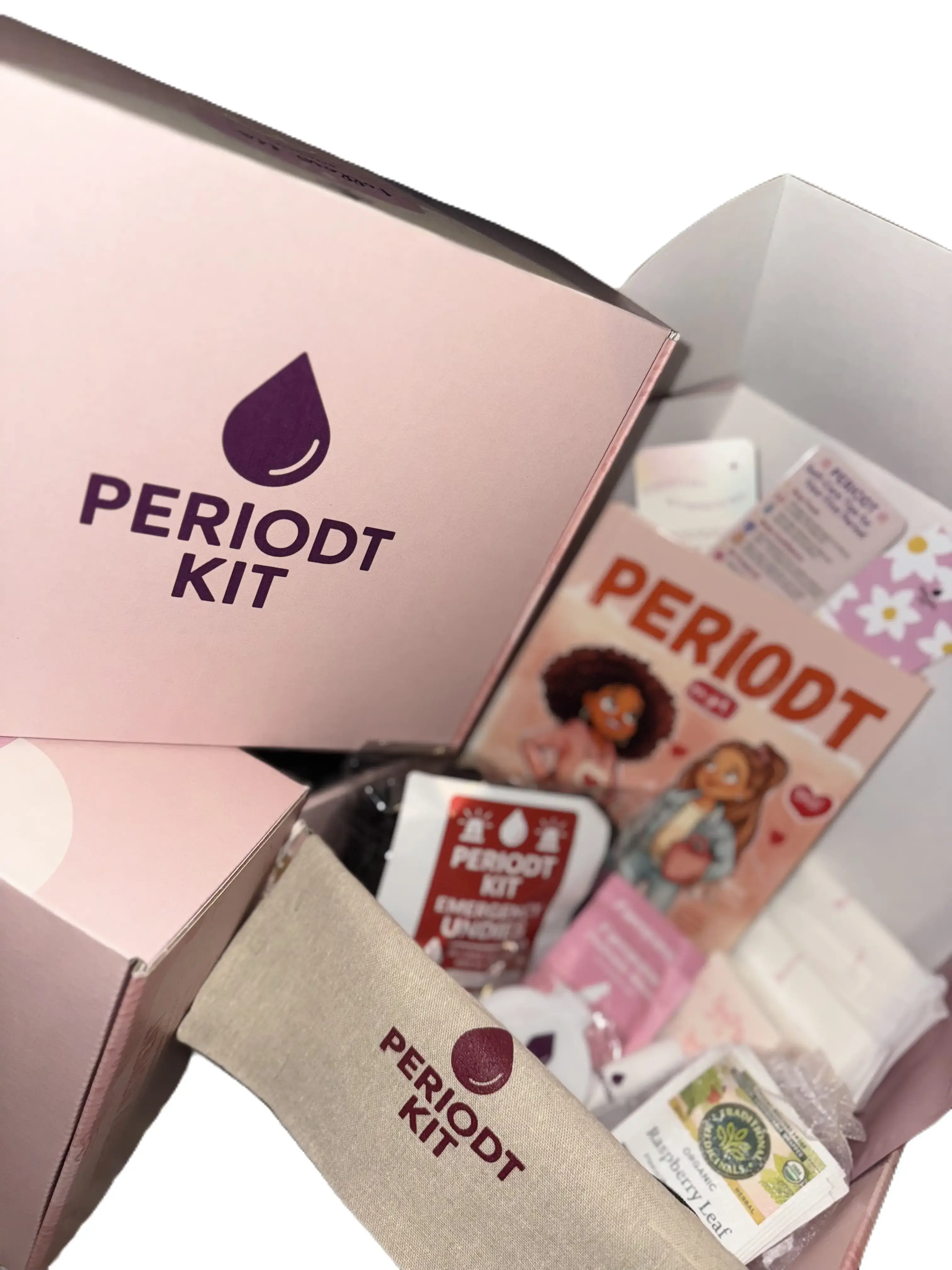 PERIODT Kit - Classic Period Starter Kit for Girls | Gift Box with Book, Pouch & Self-Care Items Organizer Mum | First Period Prep Guide, Mirror, Pouch, Affirmation Card, Care Items