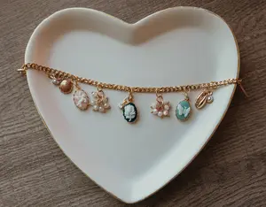 CREATE LIVE Custom Charm Bracelet - Gold or Silver Choose Your Base ! ~  Personalized Jewelry Live Design Options