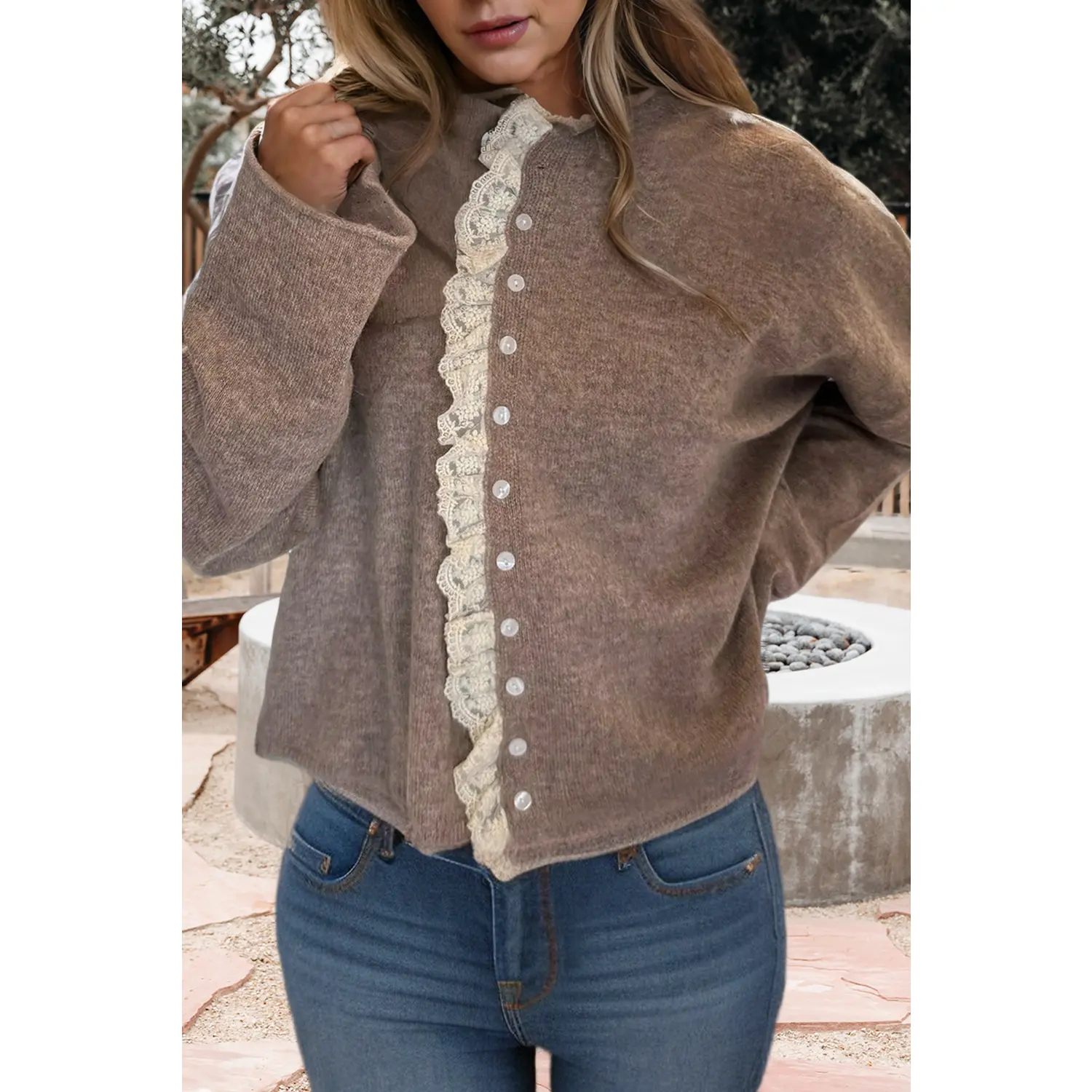 A Touch of Lace Sweater