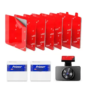 4 count Heat Resistant Double-Sided Adhesive Pads, Square Double Sided Tape Heavy Duty, Adhesive Sticky Pads for  Phone Holder Mount & Dash Cam, 2.8inch