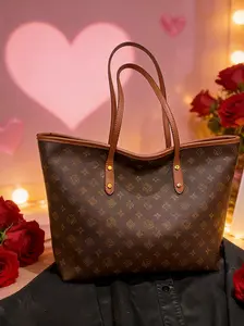 Valentine's Day Large Bag 2026 New High-End Single Shoulder Women's Handbag, Stylish Tote Bag for Casual, Classic Shoulder Bag, Fashionable Patterned Bag