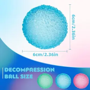 Crystal Mochi Squishy Ball – Soft Textured Squeeze Toy, Handmade TPR Stress Relief Fidget for Kids and Adults, Perfect Gift