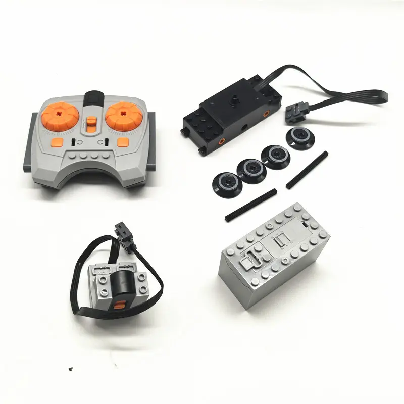 Cross-Border Building Block Train Motor 88802 Train Motor Accessories Remote Control Combination Set with Building Blocks Compatible No. 41