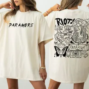 NEW Retro Paramore Tour Album Lyrics Rock Band T-shirt ,Hayley Williams Shirt, Retro Music Tee, Rock Music Lover Shirt, Top Men's and Women's Clothing