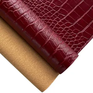 Crocodile Texture Artificial Leather Fabric, 30x135 Cm, Multi-Functional PU Material, Ideal for DIY Handbags, Sofa Covers, Home Decor