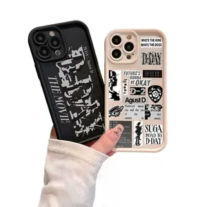 Suga D-DAY Phone Cases For iPhone 17 Pro Max Plus Air 16 15 14 13 12 11 Soft TPU Back Cover Protection