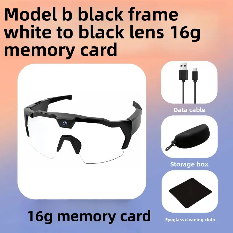 Model B (black frame) white-to-black lens with 16G