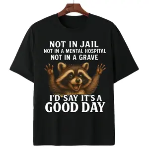 My Vibe This Raccoon's Energy T-Shirt 100% Cotton Unisex Digital Print No Peeling Cloud-like Softness Everyday Luxury