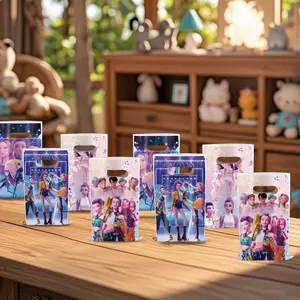 10-Piece Kpop Party Supplies Set, Paper Plates & Cups, Perfect for Birthdays, Valentine’s Day, Weddings, Travel Accessories