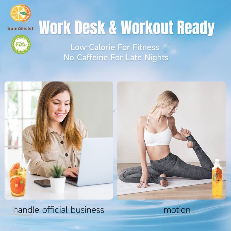 SunnSliclet BOGO 2.0 Version Quadruple VC Grapefruit Kumquat Passion Fruit Cocktail Tea 1 Cartons (1 carton 240g 20g×12packs) Caffeine Free Grapefruit Kumquat Tea With Freeze Dried Lemon Passion Fruit And Kumquat