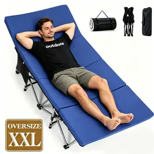 【With Upgrade pad】DoCred XXL Camping Cot with 2in1 Memory Foam Mattress, 900LBS Heavy Duty Sleeping Cot for Adults, Oversized Extra Wide Sleeping Cot, Portable Outdoor Equipment, 1200D Double Layer Oxford Cot for Camping, Guest, Office Nap,summerwins