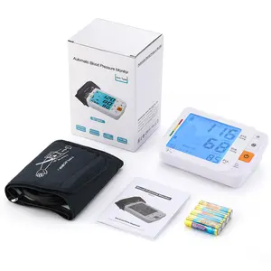 Digital Blood Pressure Monitor, Large Cuff 0.7-1.3 Feet, Electric Upper Arm Blood Pressure Machine with Electric Powered Charger and Device Case, Backlight LCD Screen