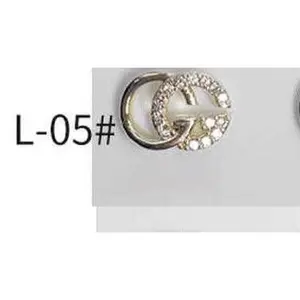 Gold and Silver Nail Charm L05 2Pcs in Bag