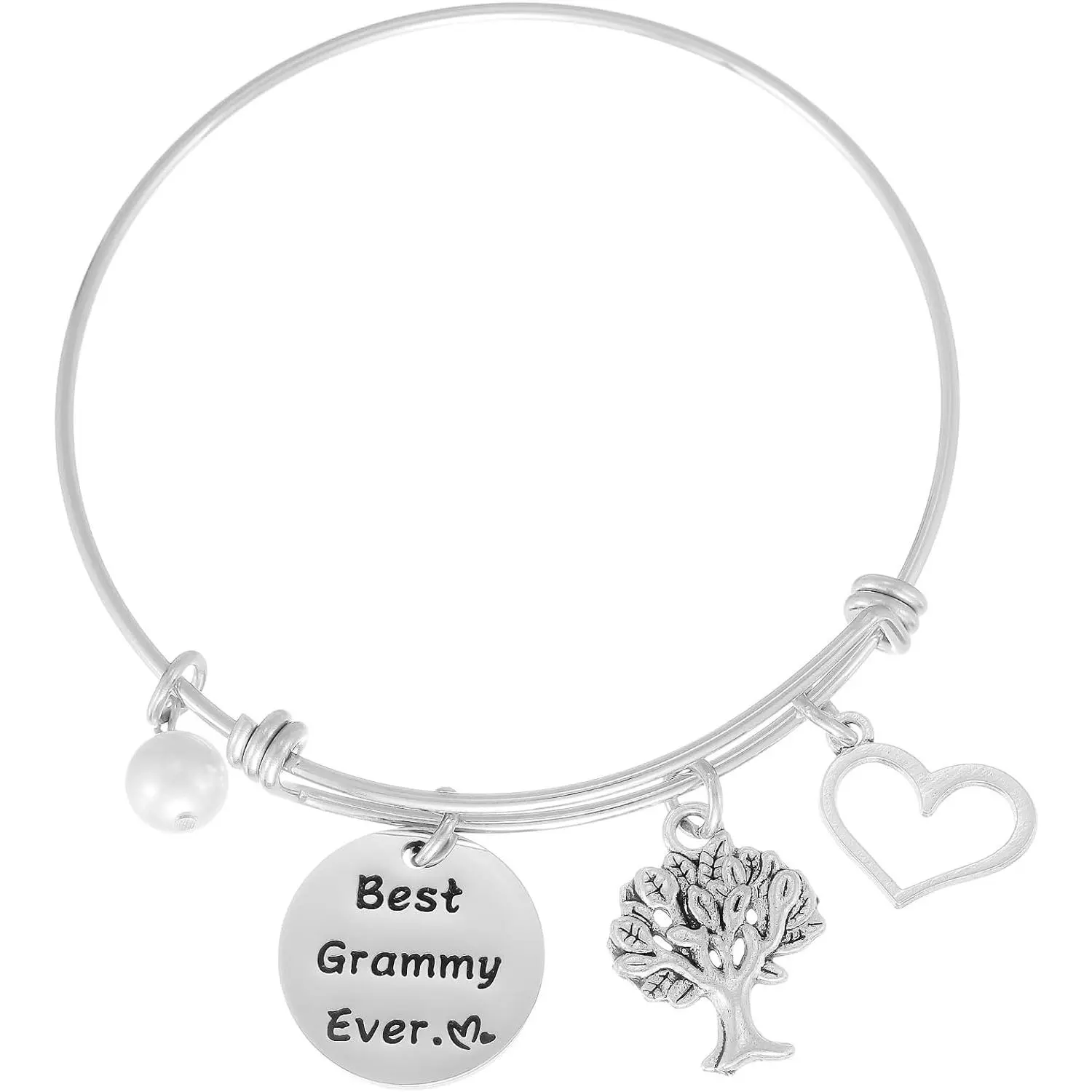 Grandma Bracelet Grandmother Bracelet for WomenBest Grammy Ever Bangle Charm Bracelets from Granddaughter Nana Grammy