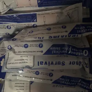 Emergency Survival Water Straws, 1 Set Portable Water Filter, Lightweight Reusable Water Filter for Camping, Hiking, Travel, Biking, Outdoor Adventures #TOP PICKS, Camping Supplies