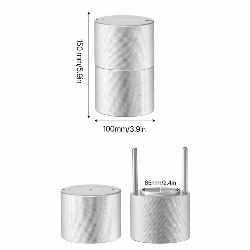 VEVOR Ice Diamond Press,  2.4" Ice Ball Maker, Aviation Aluminum Diamond Ice Ball Press Kit for Ice Diamond, Ice Press with Tong and Drip Tray, for Whiskey, Cocktail, Bourbon, Scot on Party & Holiday