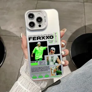 Phone Case For iPhone 11 12 13 14 15 16 Jam 17 Pro Max Air Ferxxo Plus Mini Feid Nitro Light Luxury High-end Colorful Silver Cases