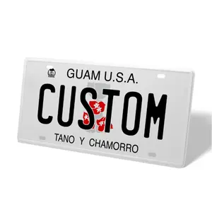 Guam 12x6  Out Your text Personalized LicenseTag Durable Thickened Aluminum Rust Proof and UVResistantvehicle decor plate