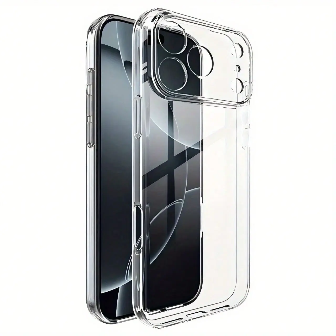 Clear Soft TPU Phone Case for iPhone 17,17 Air,17 Pro,17 Pro Max,16, 15, 14, 13, 12, 11, XR, XS, 7/8 & Galaxy S26/S25/S24/S23/S22/S21/S20/S10 A04-A82 Series, Ultra Slim Lightweight Durable Shockproof Protective Cover, Unisex