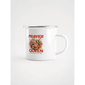 Prayer Queen God Is Good Enamel Mug