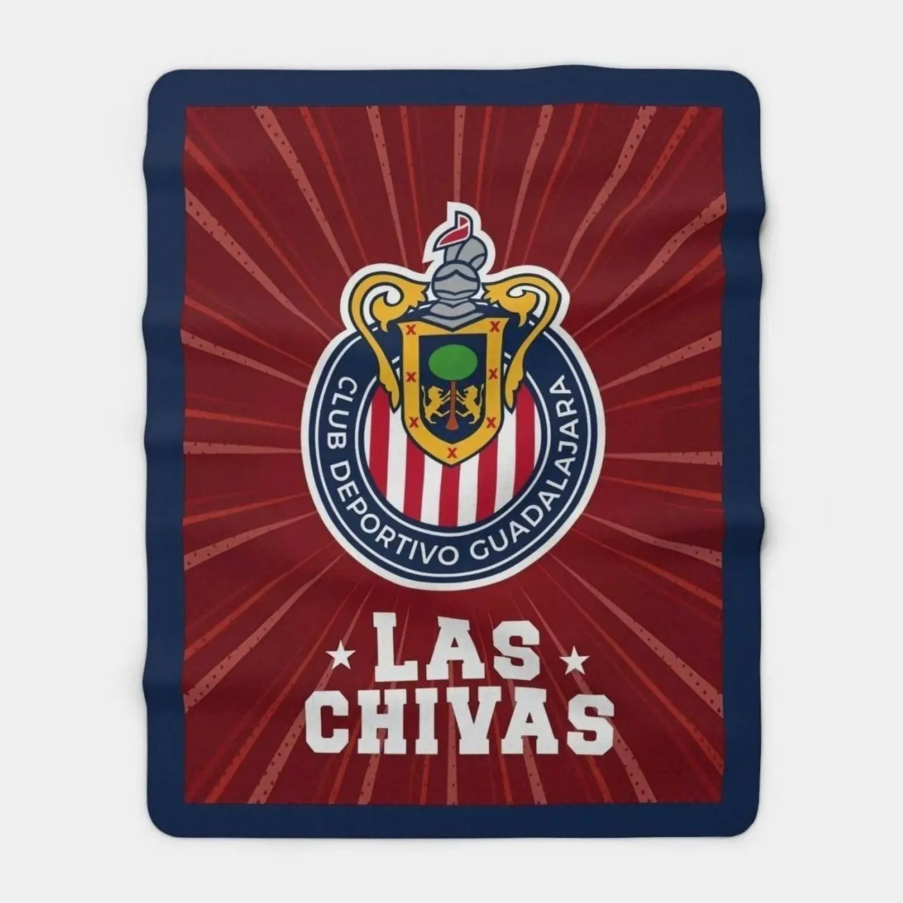 Chivas De Guadalajara Club Deportivo Sherpa Flannel Blanket/Cobija Futbol LigaMX | Christmas Gift | Regalo para Navidad , Lightweight Blanket