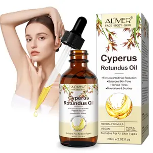 Aliver Hair Removal Oil 60ML, Gentle & Effective Hair Inhibitor, Moisturizing Pore Constriction, Pain-Free Hair Removal, Skin Safe