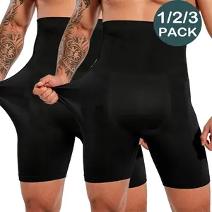 Men Tummy Control Shapewear Compression Shorts Waist Compression High Waist Tummy Body Shaper Belly Girdle Compression Boxer Briefs
