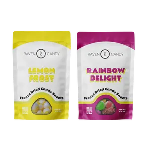 Raven Candy Rainbow Delight & Lemon Frost Freeze Dried Candy Bundle Sweet Bonbon Candies Snack