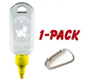 Sriracha Mini Hot Sauce Refillable Keychain Bottle (1-Pack, 1.7oz) (Sauce Not Included)…