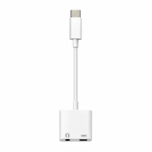 USB-C to 3.5mm Headphone Jack & Charging Adapter – Audio + Fast Charge Splitter