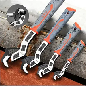 Multifunctional Self Locking Wrench Set, Adjustable Wrench, 6/8/10/12 Inches Flexible Pipe Wrenches, Quick Opening Tool for Hot Water Pipes, Durable and Versatile Plumbing Equipment