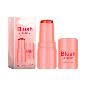 Jelly Blush & Lip Tint Stick Series, Natural Nude Makeup, Lightweight, Long-Lasting, Easy-to-Color Multi-use Blush Lip Stick